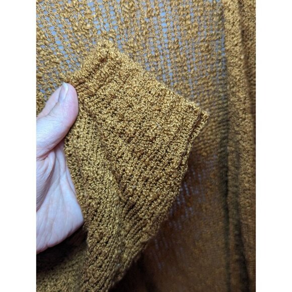 Altar’d State Womens Oversized Small/Medium Chunky Knit Sweater Cardigan Brown - Picture 2 of 9